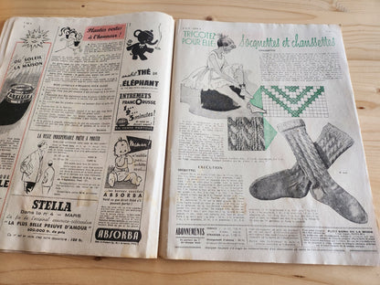 Le petit echo de la mode 1954 n°9  le printemps dans la maison