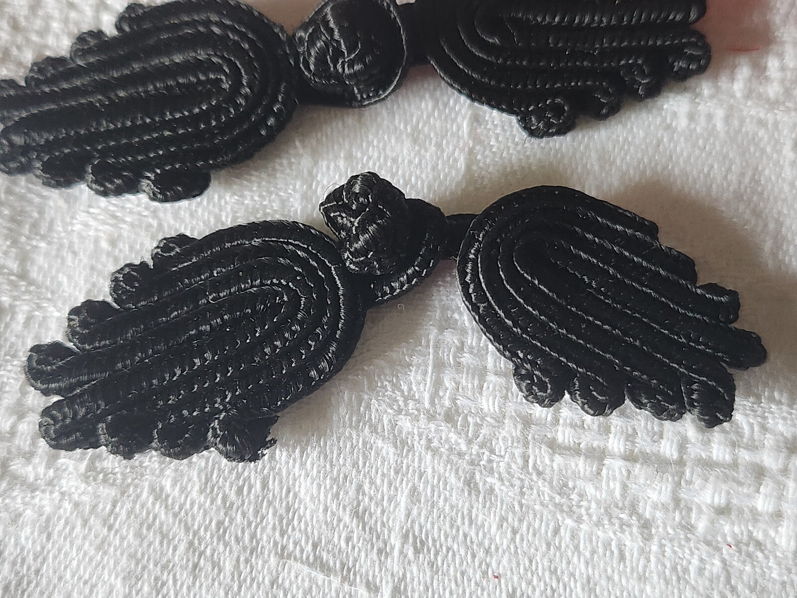 Lot 2 fermoirs brandebourgs ancien couture création bijoux sac pochette ref 1159