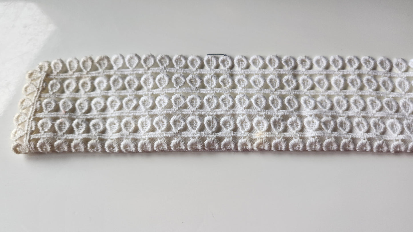 Ancien petit col dentelle guipure B1-16