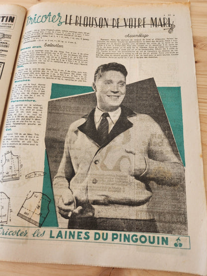 Le petit echo de la mode 1950 n°6 mode française année 50