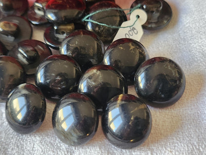 Lot 18 boutons vintage marron moucheté 1,7 cm ref 6127
