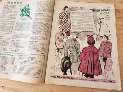 Le petit echo de la mode 1950 n°10 mode française année 50 printemps