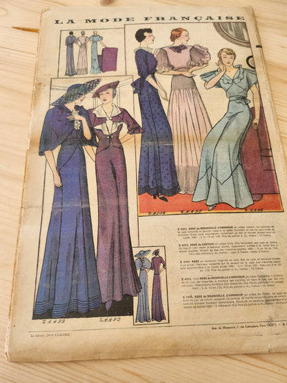 La mode française journal 28 avril 1935 n°17 édition mariages d'été
