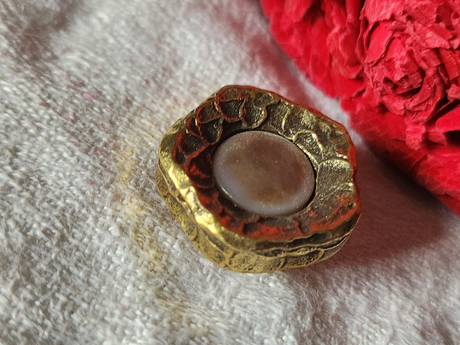 Collection bouton résine et coeur en nacre motif etoile  2,2 cm G18F
