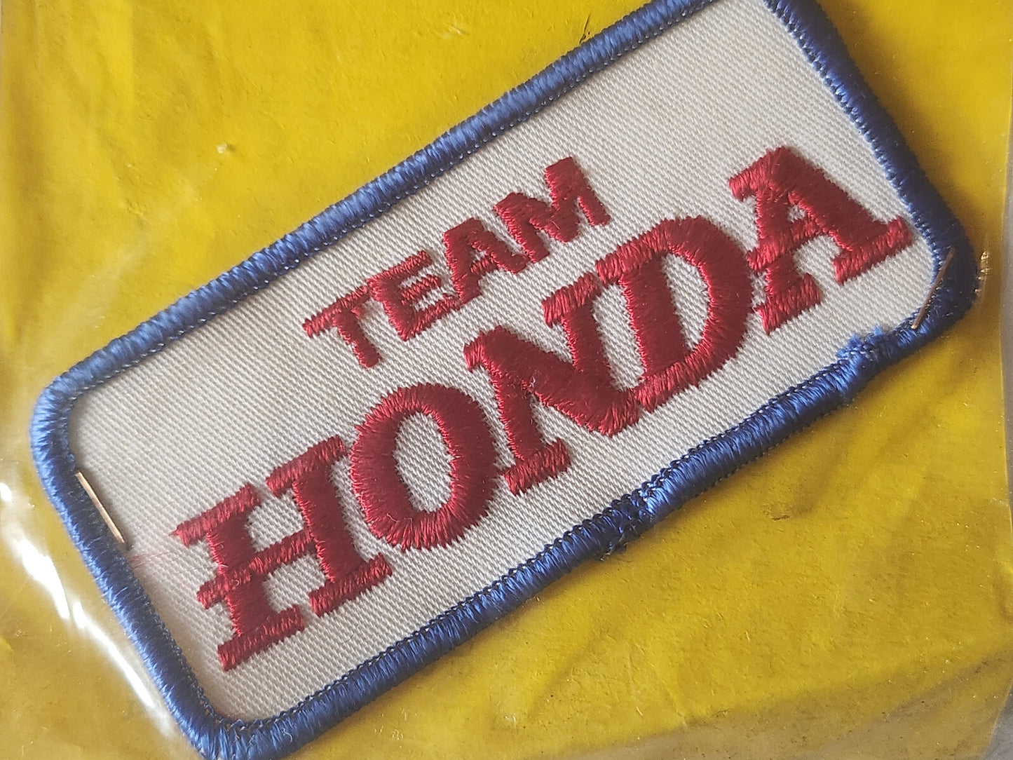 Ancien patch vintage thermocollant "Honda team "collection 