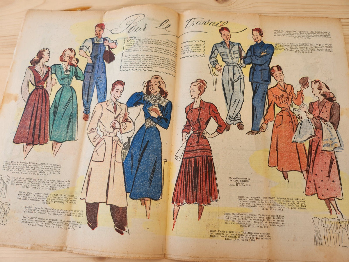Le petit echo de la mode 1948 n°6 a tables les touts petits  notes d'élégance