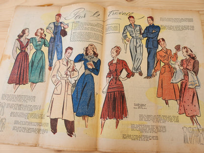 Le petit echo de la mode 1948 n°6 a tables les touts petits  notes d'élégance