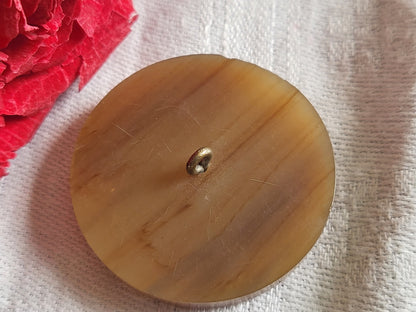 Collection gros bouton ancien art deco à pied épais  3,5 cm G6R