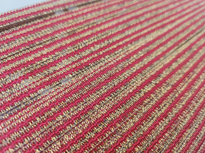 Galon vintage doré rouge fin fil doré metal? 5 métres sur 0,5 cm B9