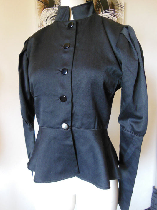 Pur vintage veste ancienne noire forme sympa originale tailleur taille 36  B1