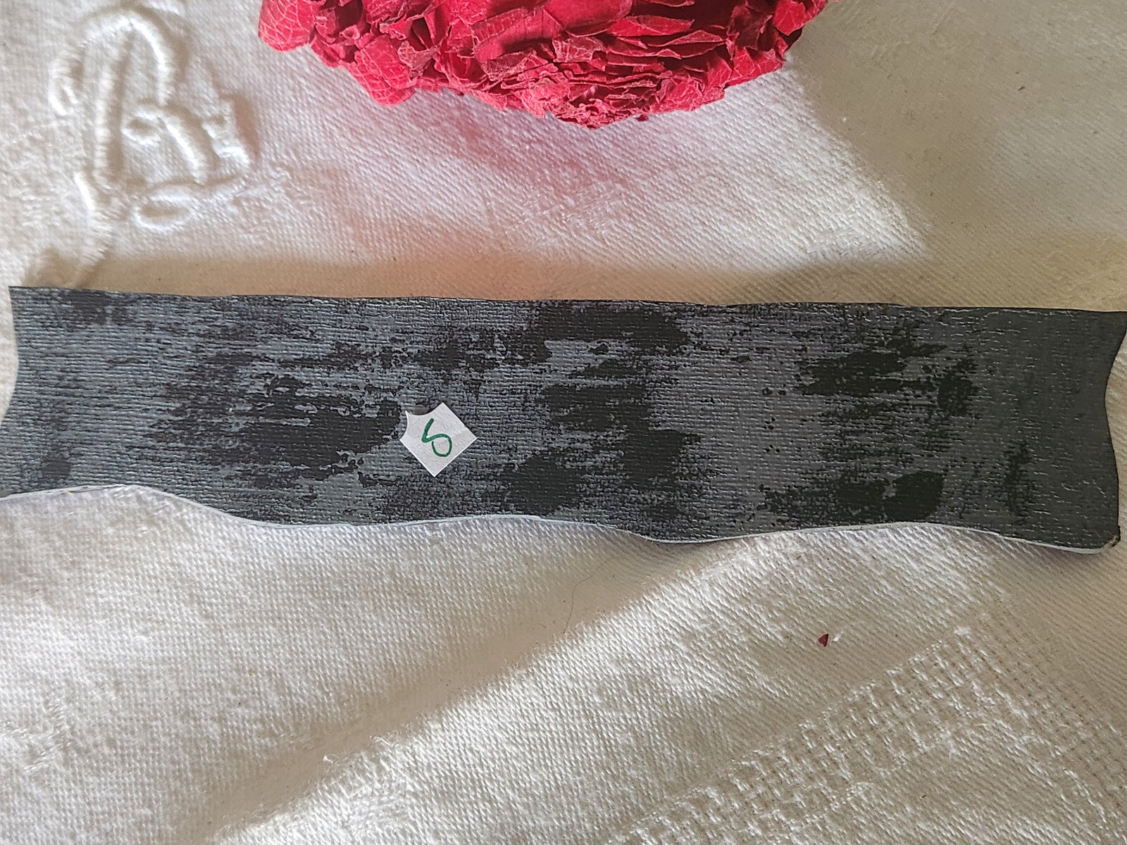 Tampon ancien sans support frise idéal broderie collection chevaux long n°5