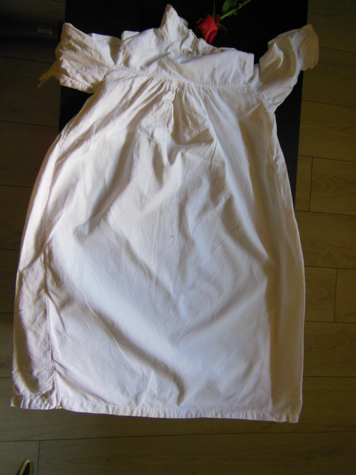Chemise de nuit ancienne Petite enfant grande poupée B3