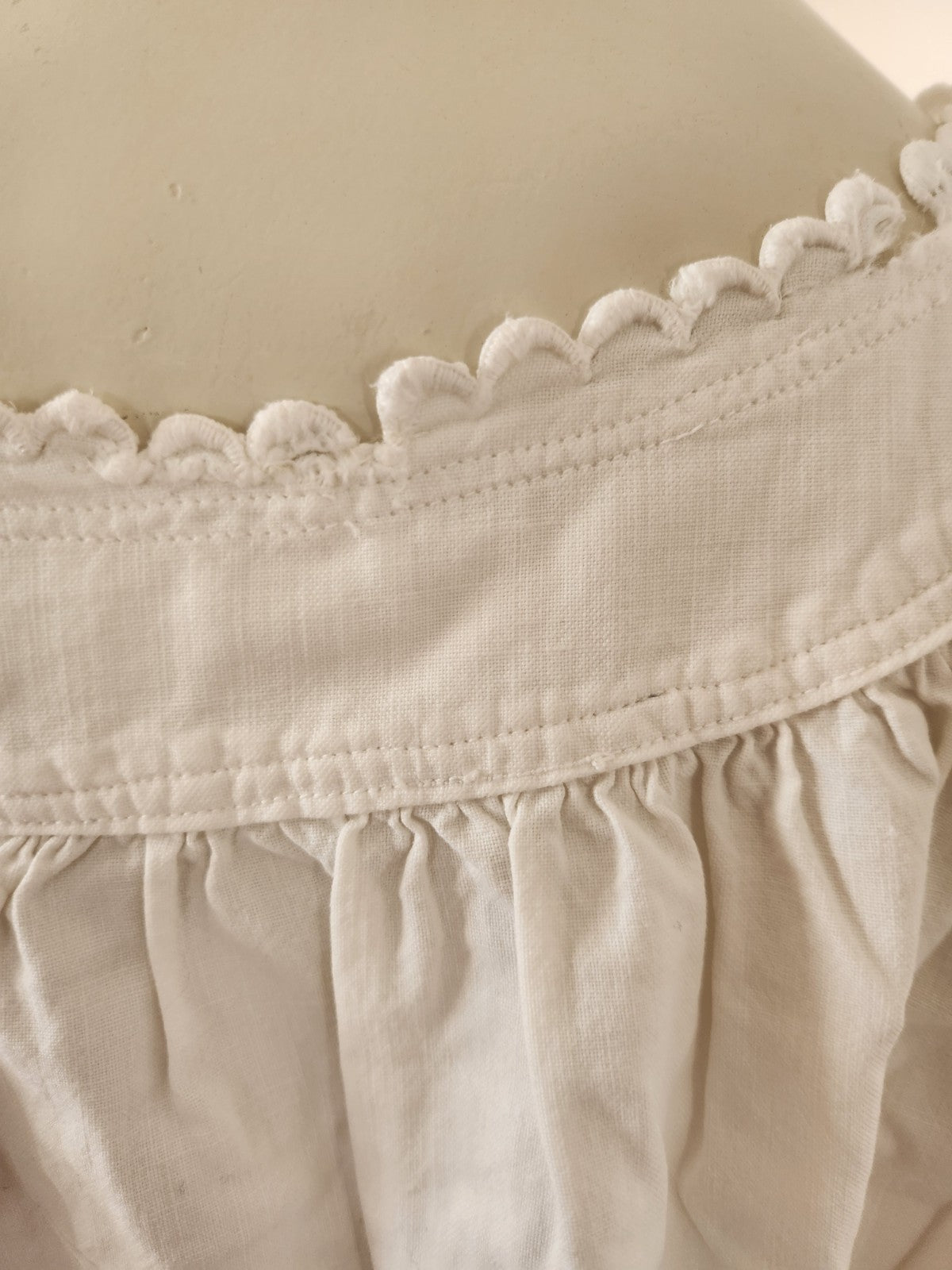 Chemise de nuit ancienne  monogramme BM longue manche B8
