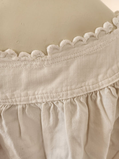 Chemise de nuit ancienne  monogramme BM longue manche B8