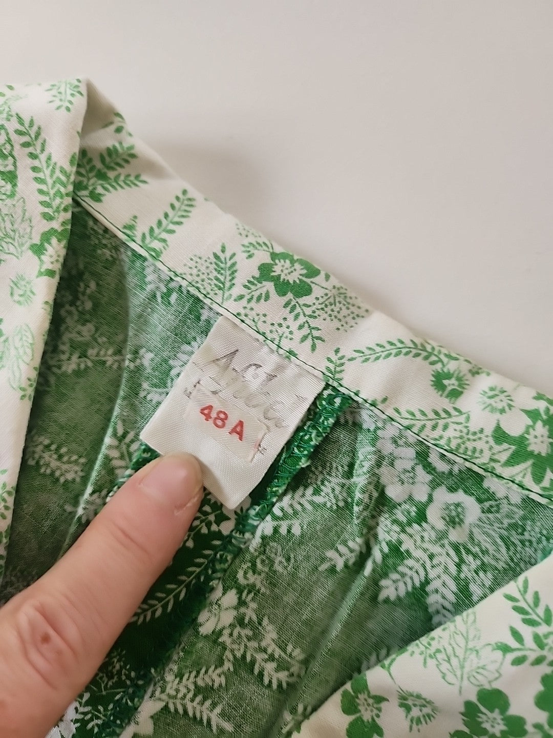 Pur vintage robe ancienne coton imprimé fleur  40 ? coton  ref portant