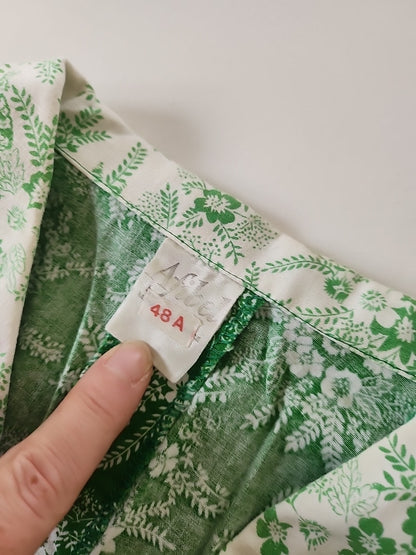 Pur vintage robe ancienne coton imprimé fleur  40 ? coton  ref portant