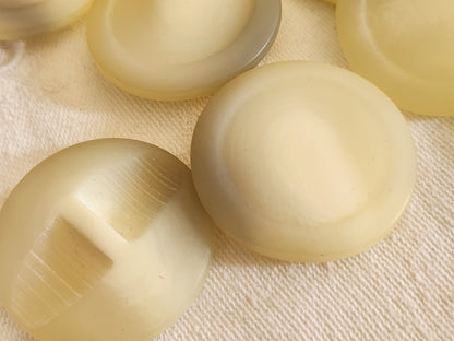 Lot 6 enormes boutons vintage creme mat  3,3 cm pied xxl veste ref 249