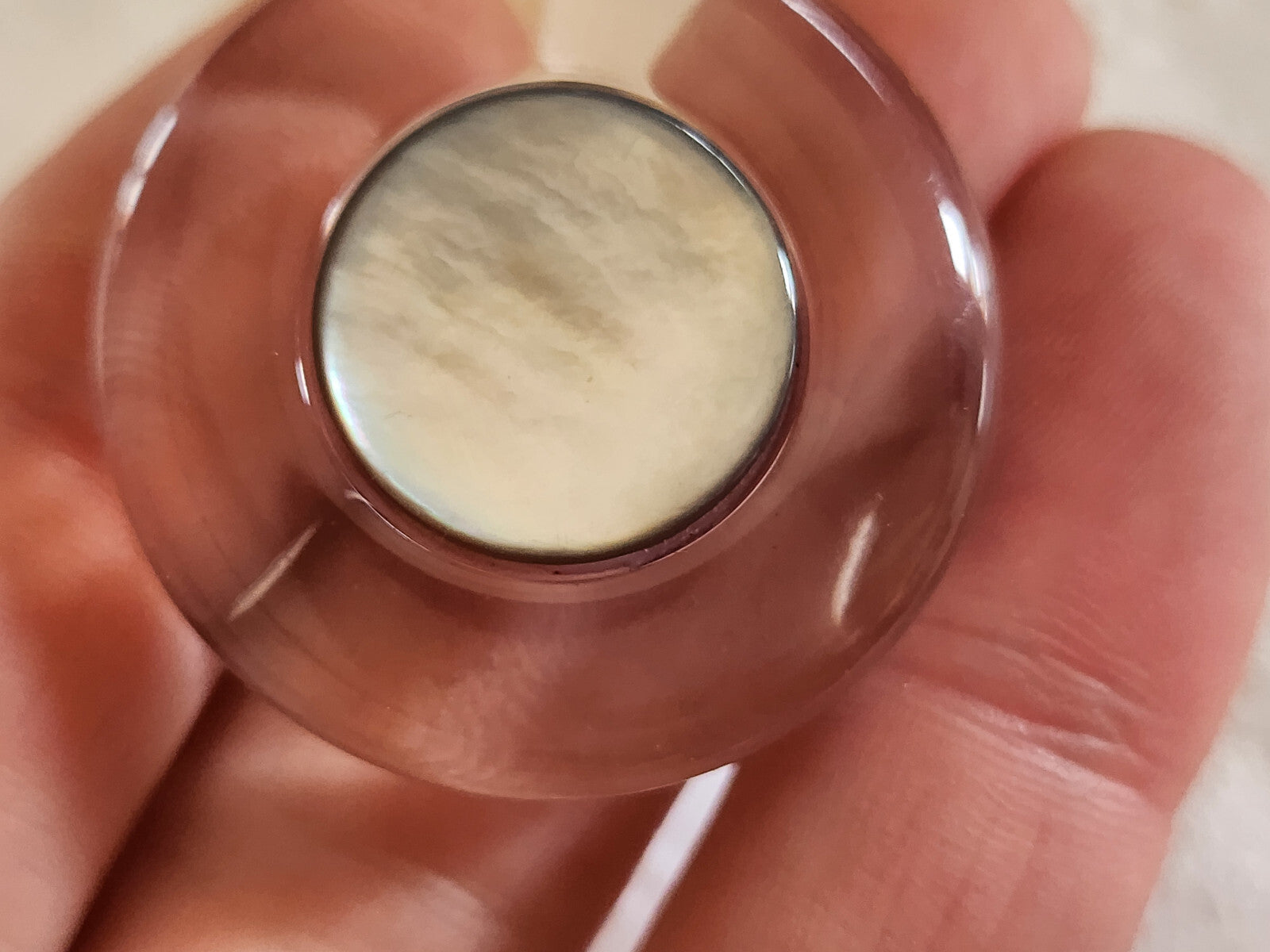 Collection enorme bouton vintage coeur en nacre  3,3 cm superbe ref 332