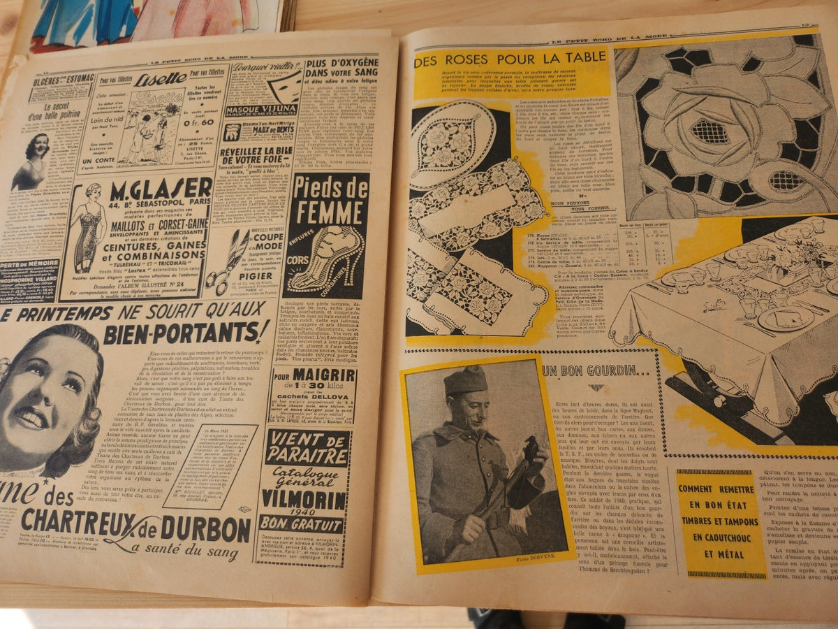 Le petit echo de la mode 1940 n°14 idées printanières revue mode française