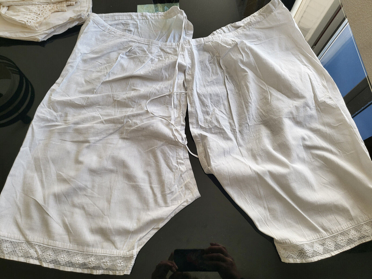 Ancienne culotte fendue panty à nettoyer teindre ou detourner   B1