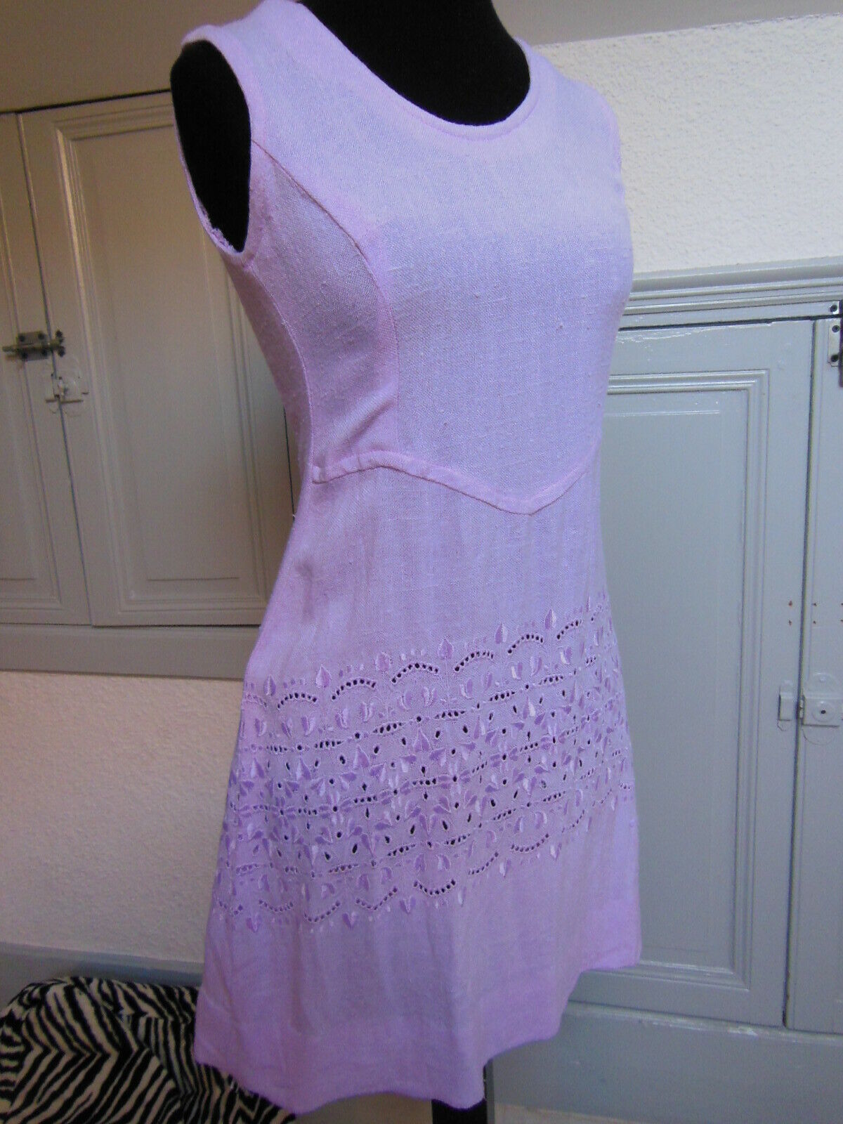 Pur vintage robe  ancienne  rose parme  taille 38? B7