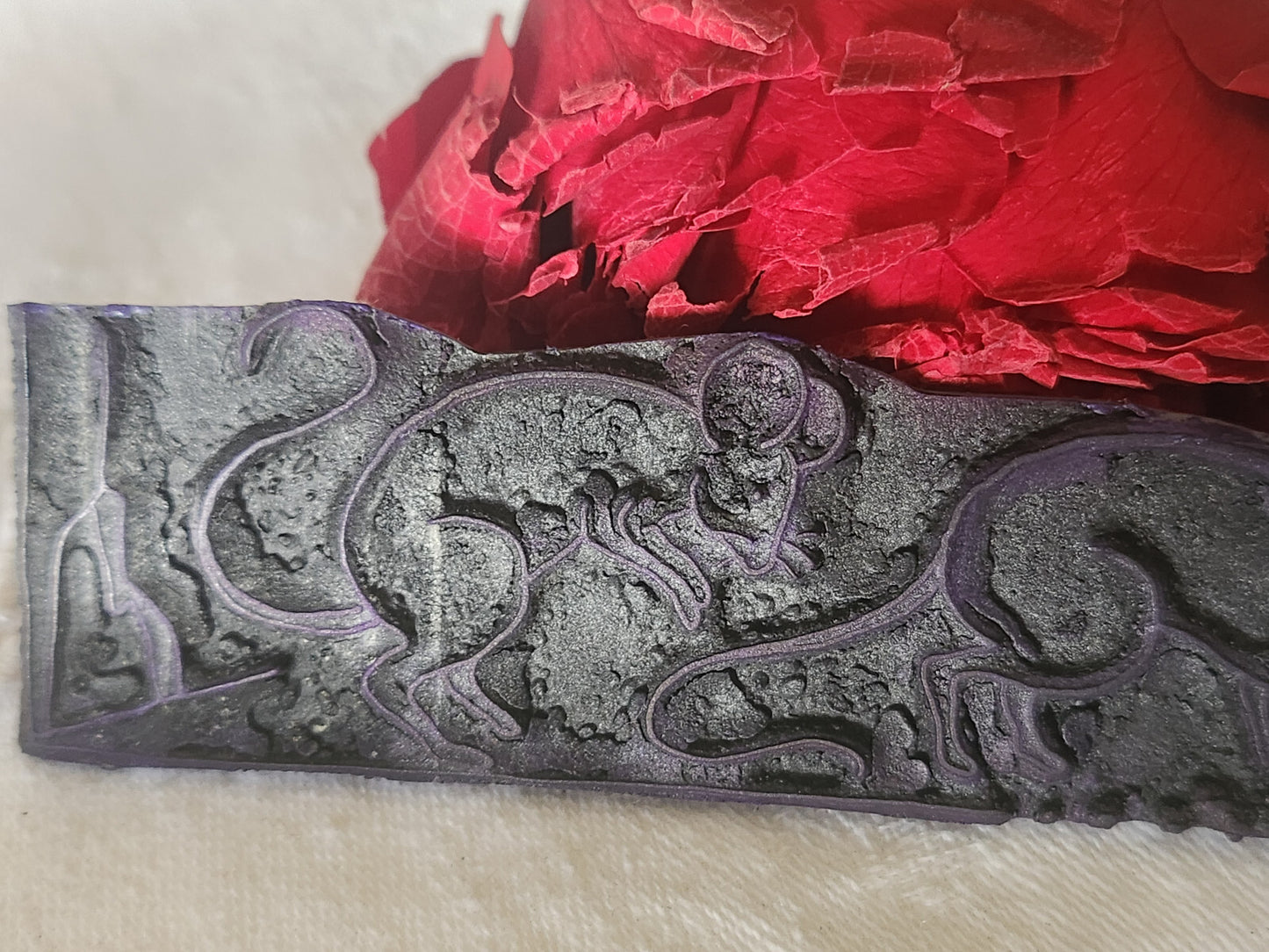 Tampon ancien sans support frise broderie collection sourie rat  n°24