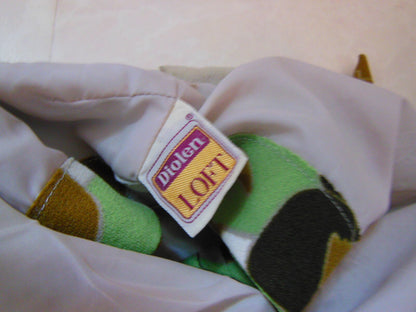 Pur vintage robe ancienne Jean Biolay verte marron  32/ 44? ref PORT