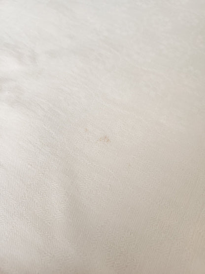Ancienne nappe rectangulaire jolie damassé à teindre monogramme MB   B6