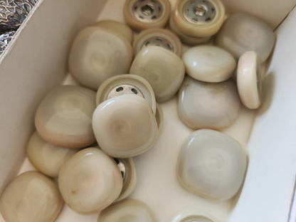 Gros lot cache boutons pressions vintage mercerie