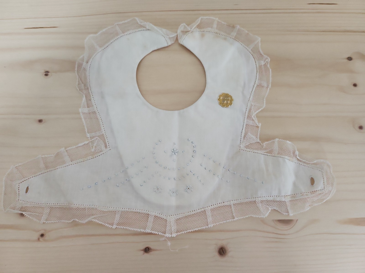 Lot 22 bavoirs anciens bebe poupée vintage à nettoyer B4