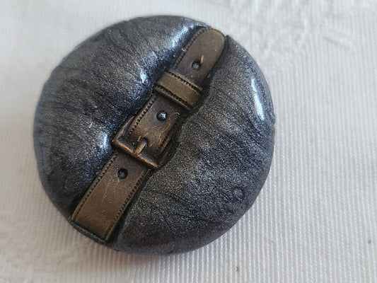 Collection gros bouton vintage en resine boucle de ceinture 3,1 cm D17D