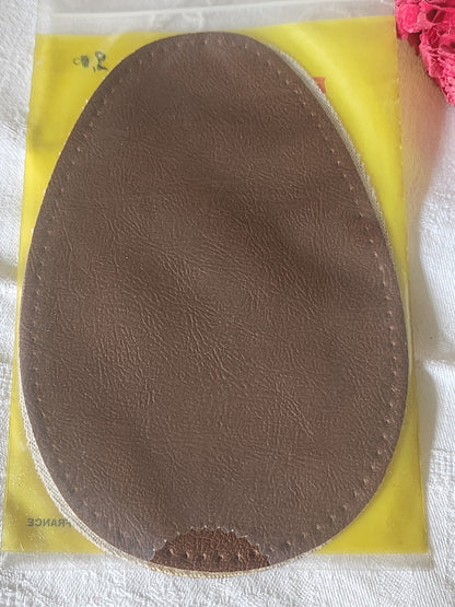coudes et genoux patches renforts protége vintage ancien marron far-west