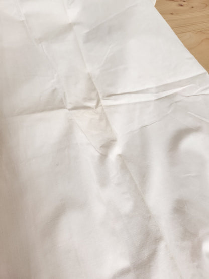 Chemise de nuit ancienne monogramme AD rose broderie B8