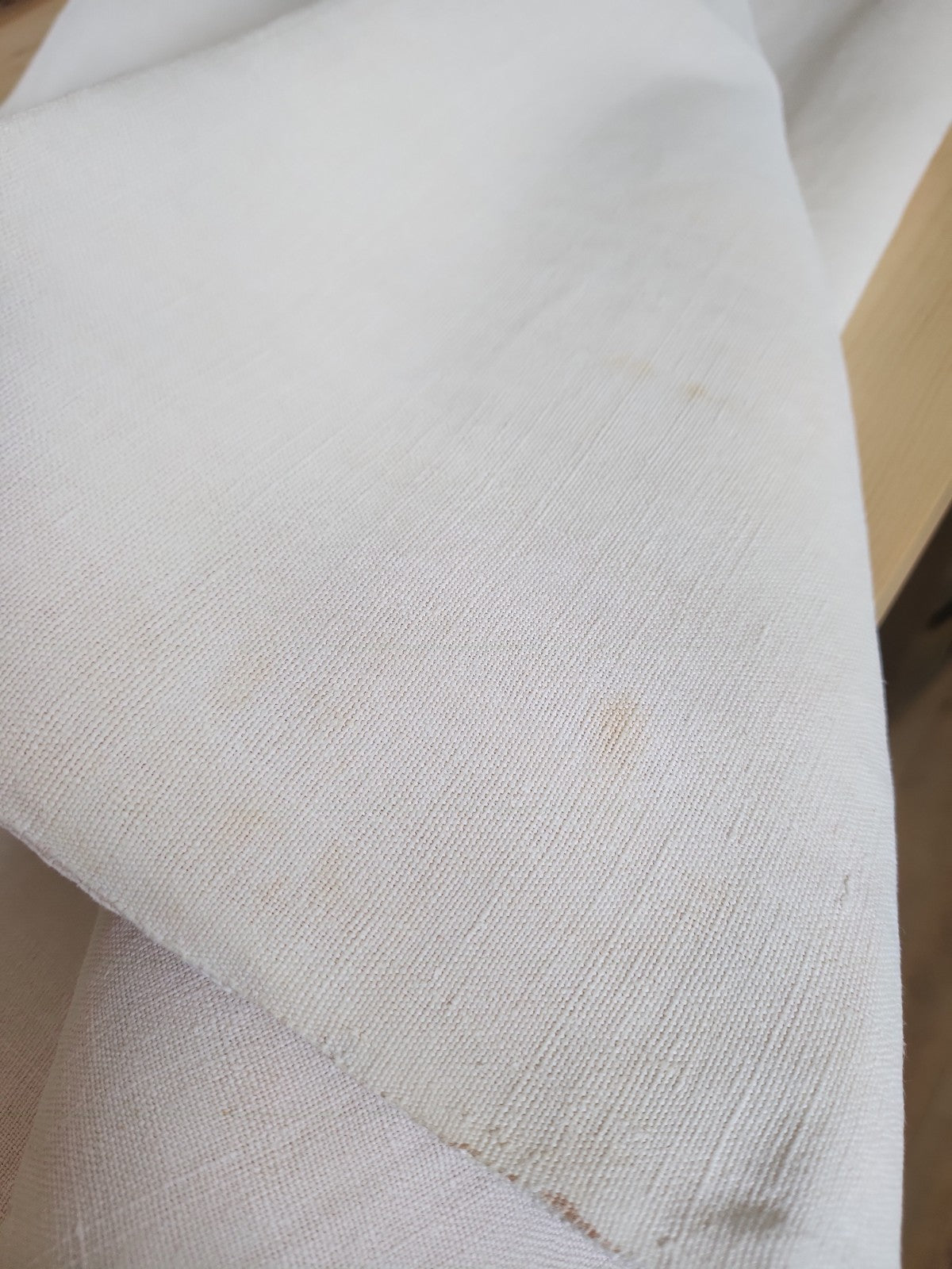 Ancien coupon de tissu toile épaisse 110 cm sur 167 cm B6