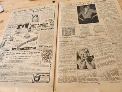 La mode française journal avril 1935 n°16 patrons conseils coupe Pâques