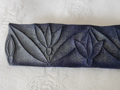 Tampon ancien frise idéale broderie frise  fleur 14,9 cm  n°88