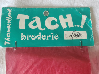 Ancien patch vintage thermocollant "vermont" broderie customisation