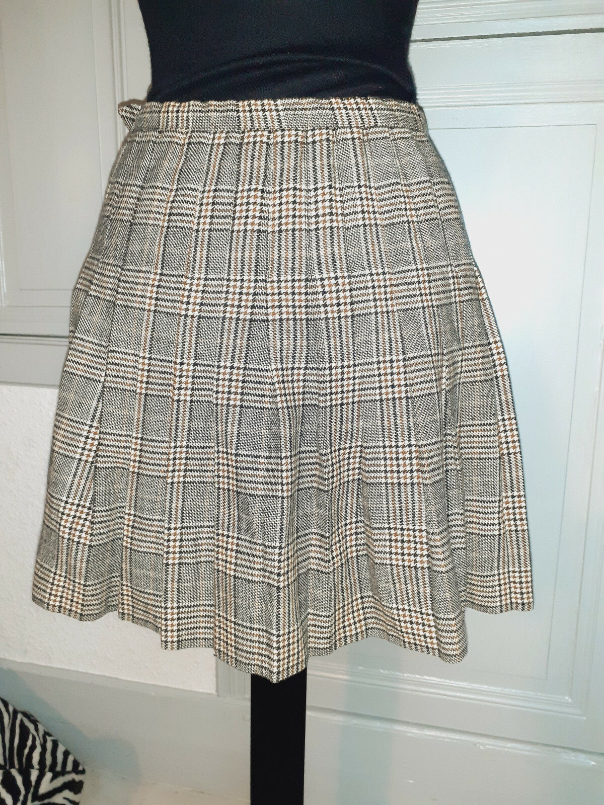 Pur vintage ancienne jupe style écossaise courte indémodable  taille 36? B1
