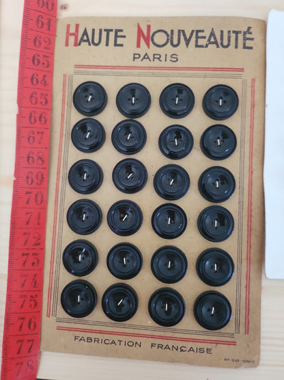 Lot 10 plaques de boutons vintage anciens complétes n°4