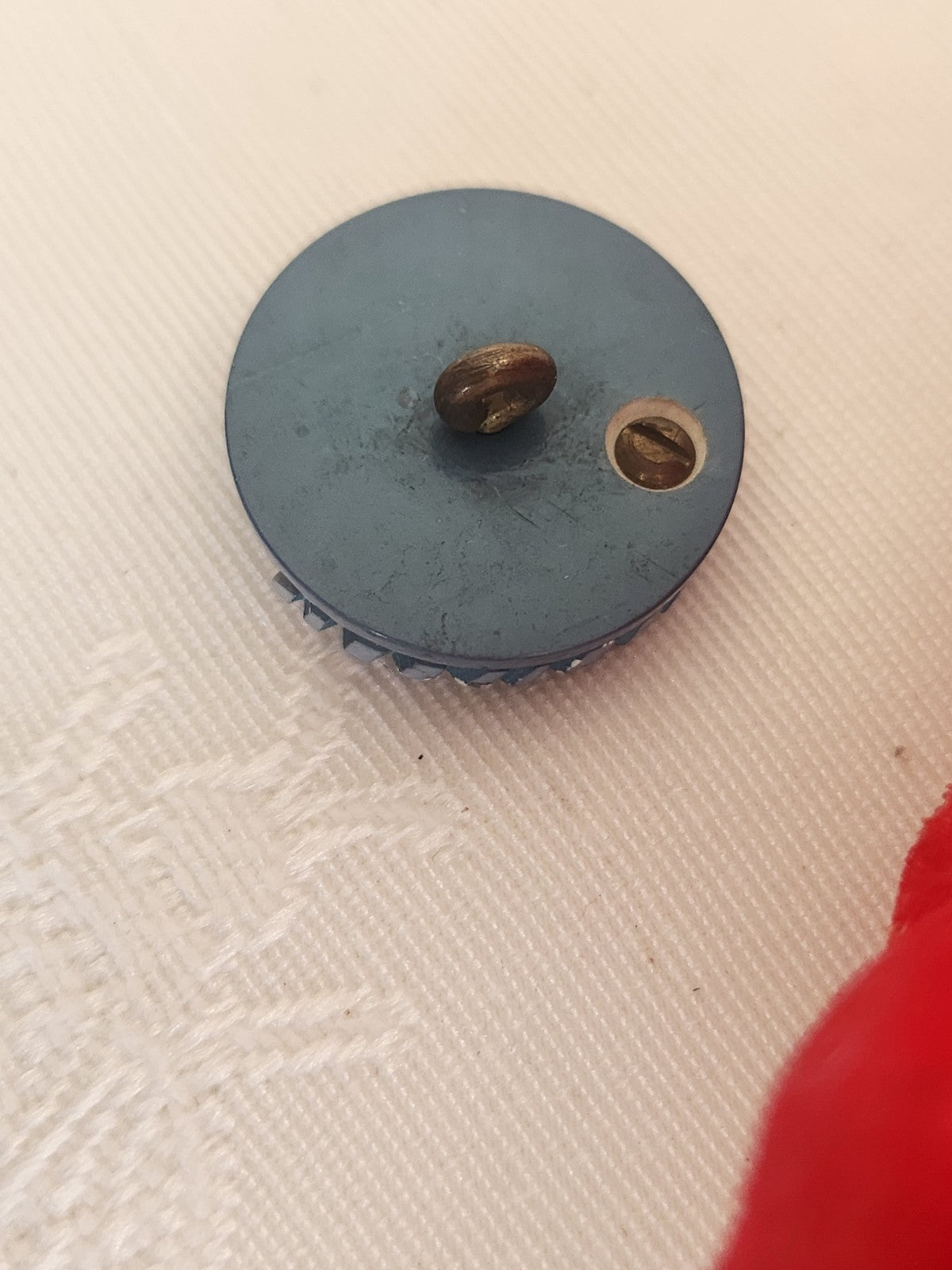 collection bouton ancien bleu dos vis 1,8 cm ou 18 mm G3E
