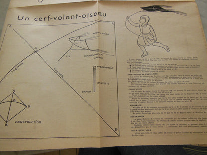 Patron ancien écho de la mode 1960 jupe à pince taille 38 40 42 plus cerf volant