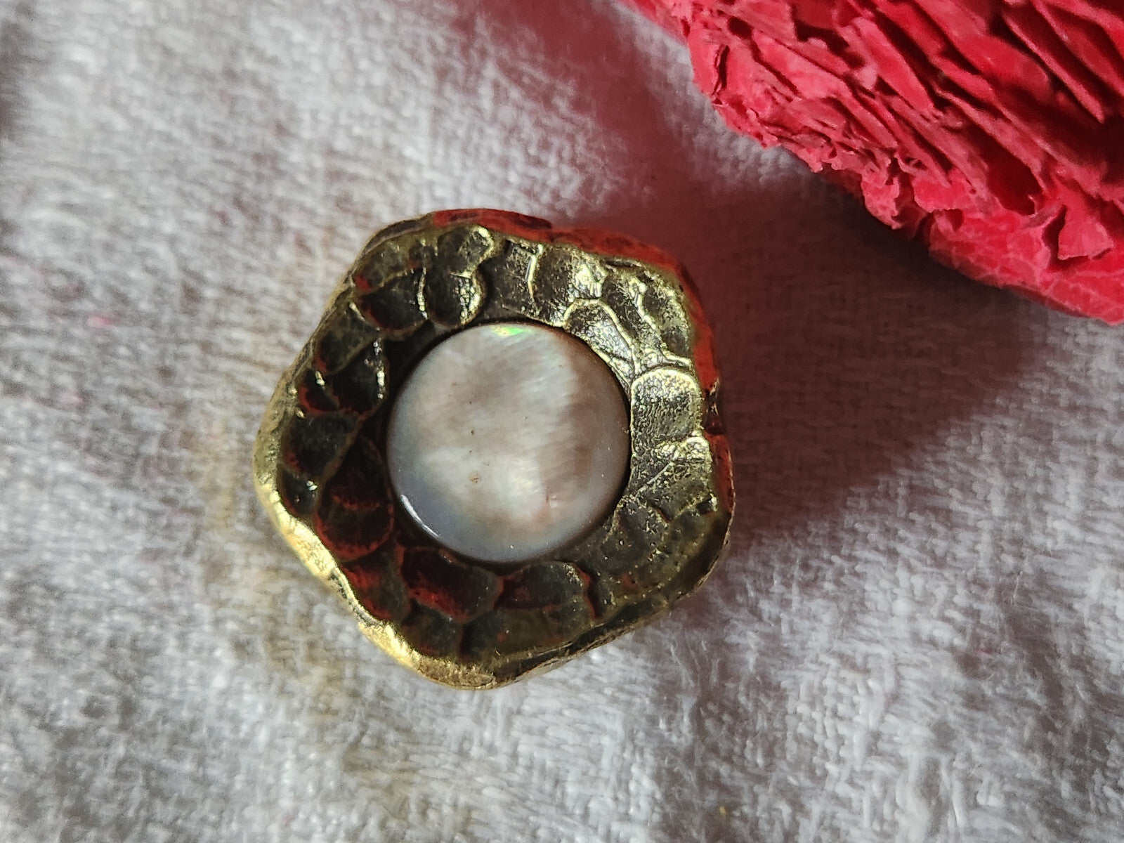 Collection bouton résine et coeur en nacre motif etoile  2,2 cm G18F