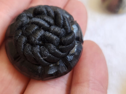 Gros bouton  ancien  passementerie volume pied  pied 3,3 cm ref 1296
