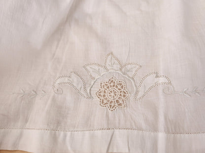 Culotte ancienne short nuit broderie étamine legere neuve B8