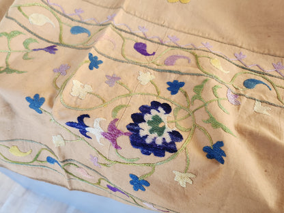 Trés ancien ouvrage XIXéme nappe d'autel? broderie B8