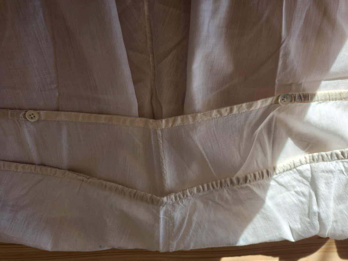 Culotte ancienne short nuit broderie étamine legere neuve B8