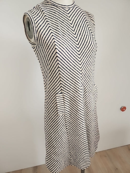 Pur vintage robe ancienne tricosa style marinière épaisse 38 ?  ref portant