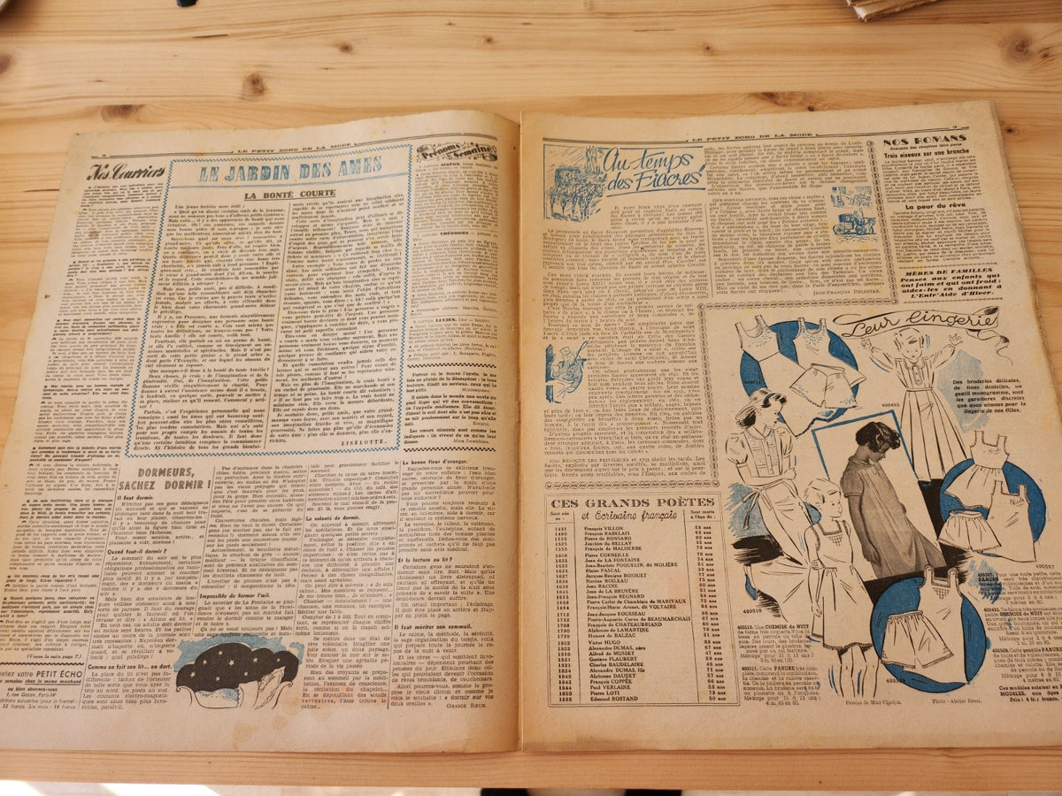 Le petit echo de la mode 1941 n°1 nouvelle année revue mode francaise