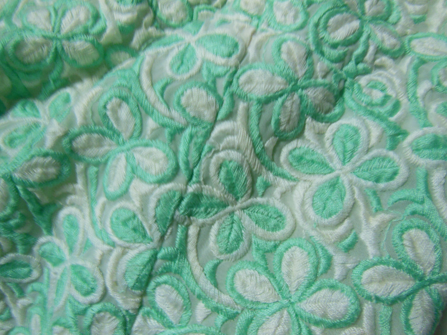 Pur vintage robe longue année 60 style mousseline motif vert T36 Ref PORT
