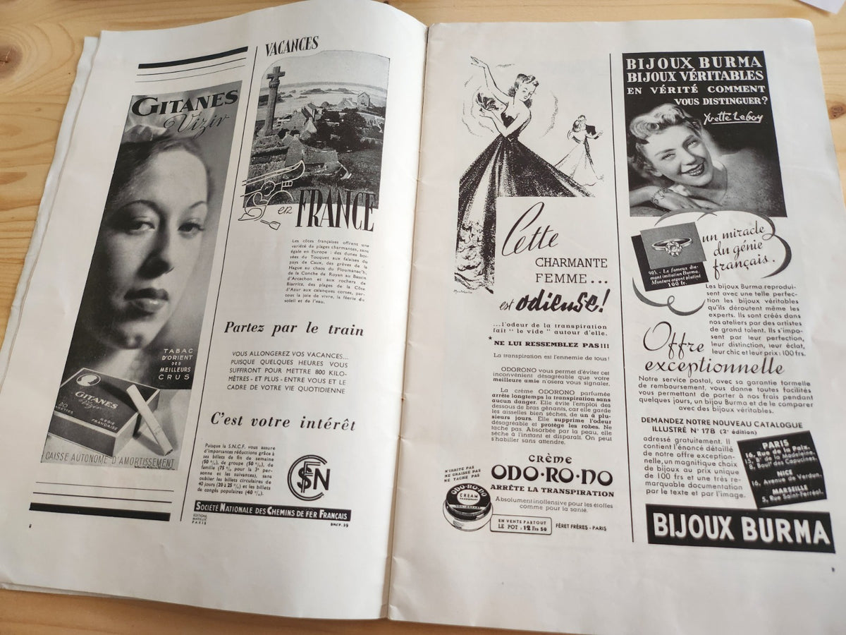 Modes et travaux  aout 1939 couverture serge ivanoff mode pub chasse n°472